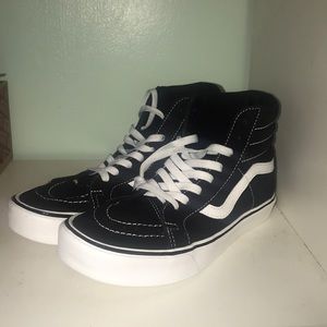 Sk8 Hi lite + black white Vans